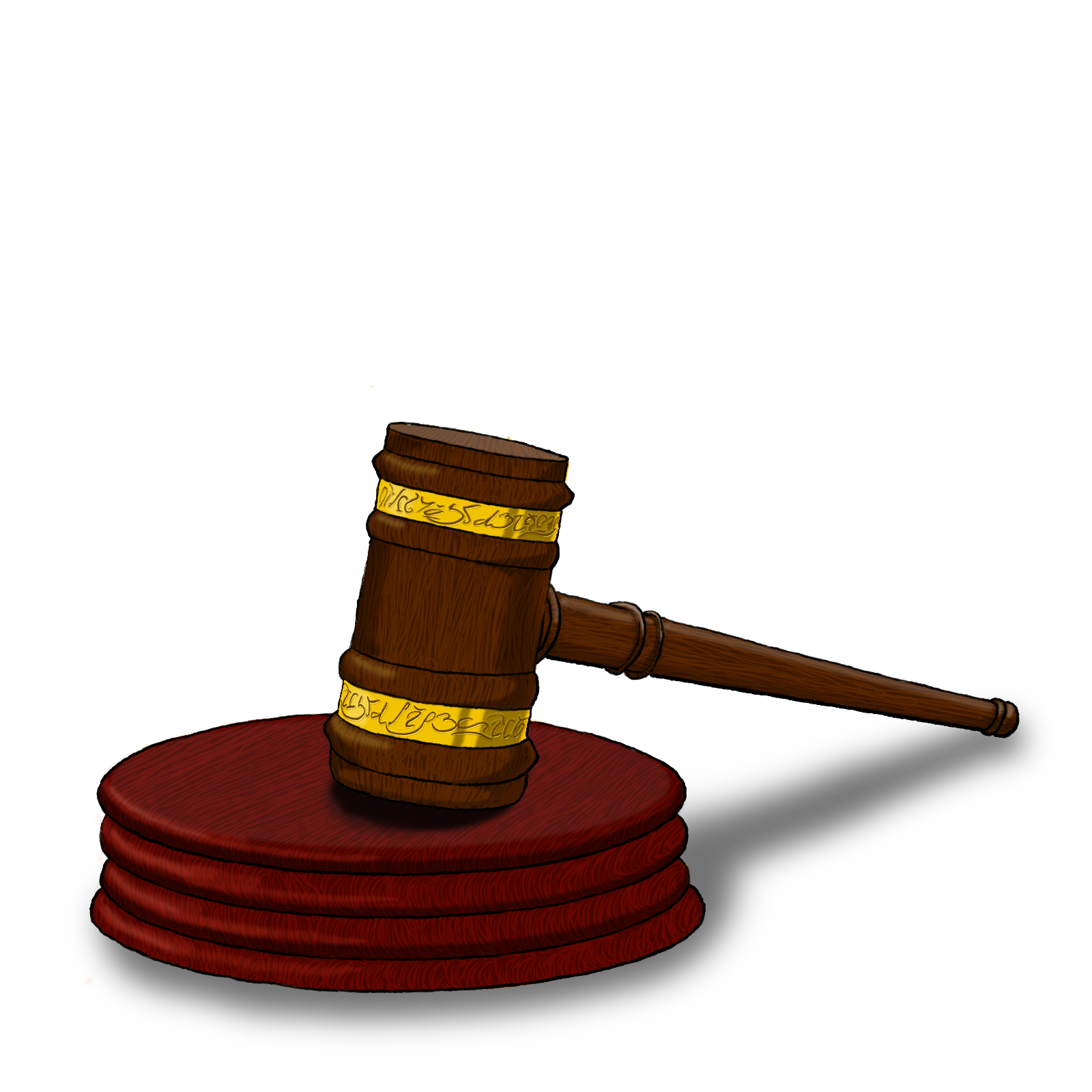 A gavel / judge's mallet